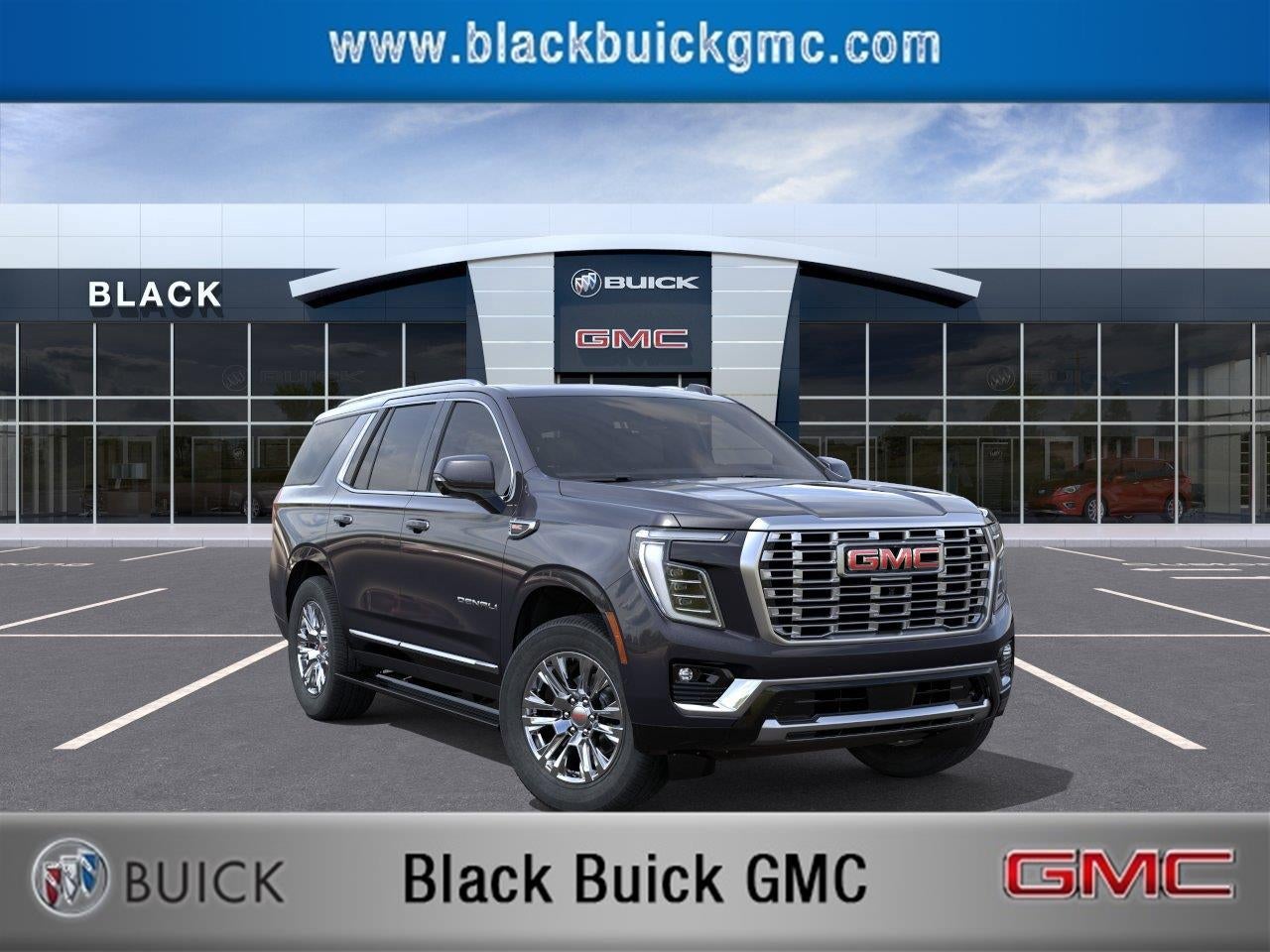 2026 GMC Yukon Denali in Titanium Rush Metallic — front three-quarter view