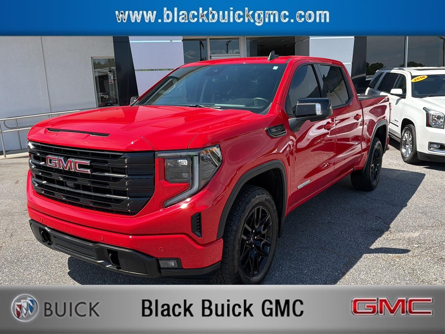 2026 GMC Sierra 1500 Elevation in Cardinal Red — front three-quarter view