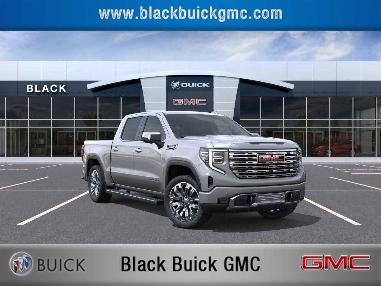 2026 GMC Sierra 1500 Denali in Sterling Metallic — front three-quarter view