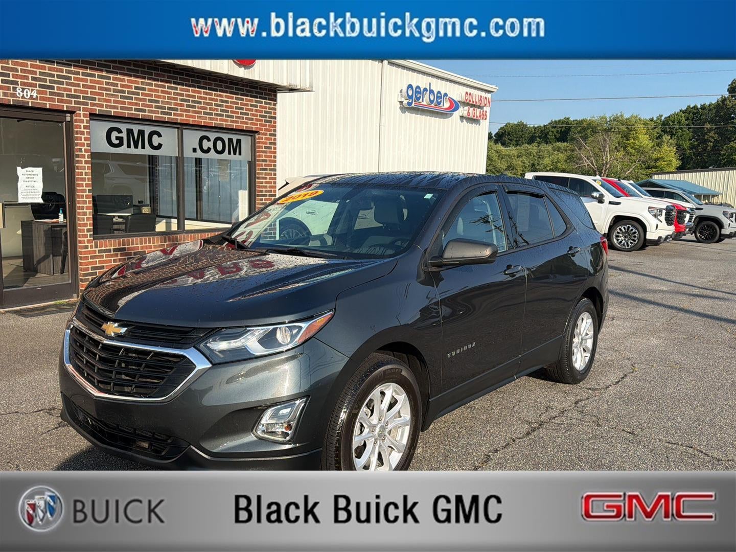 2019 Chevrolet Equinox LS in Nightfall Gray Metallic — front three-quarter view