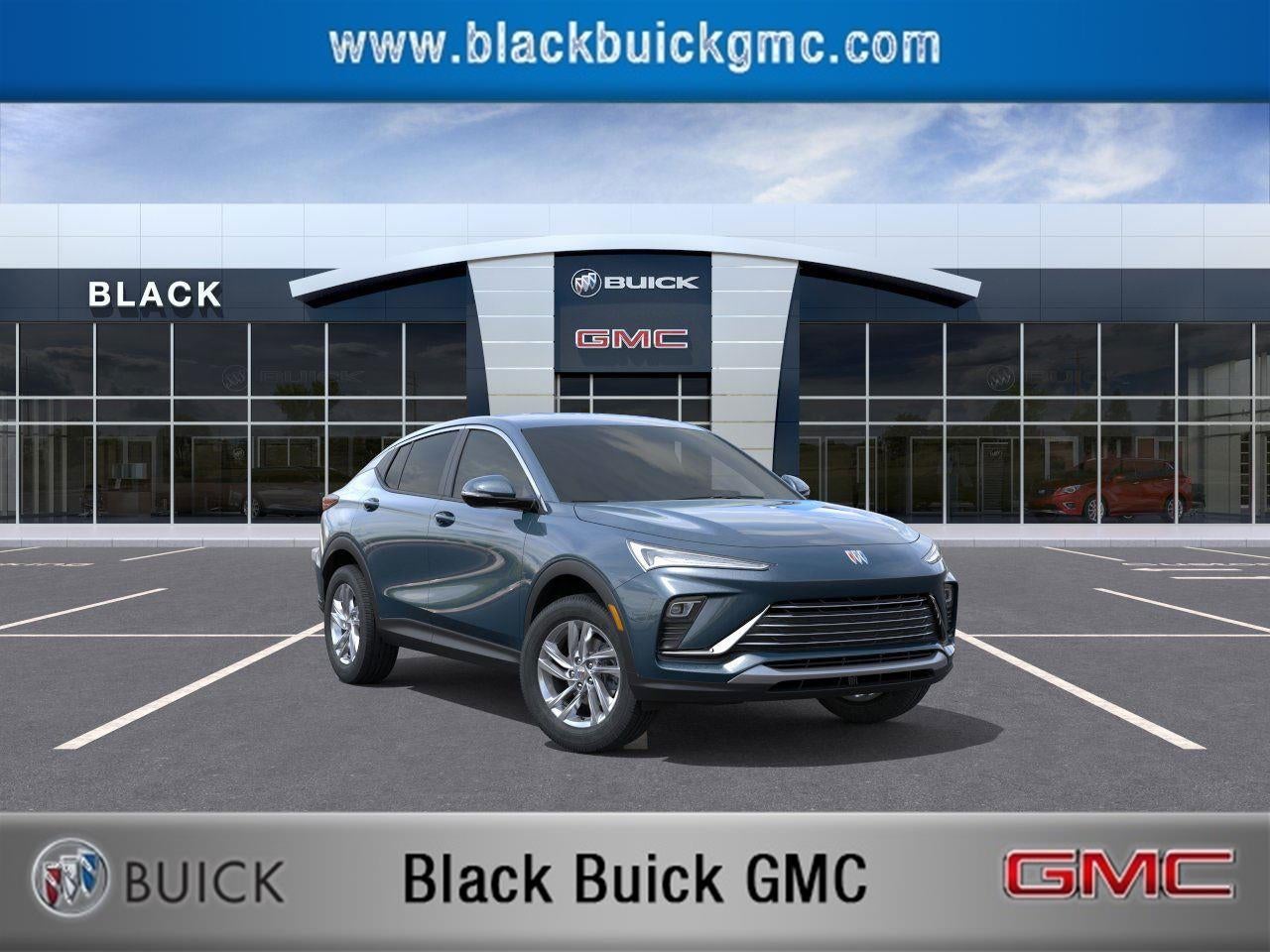 2026 Buick Envista Preferred in Ocean Blue Metallic — front three-quarter view