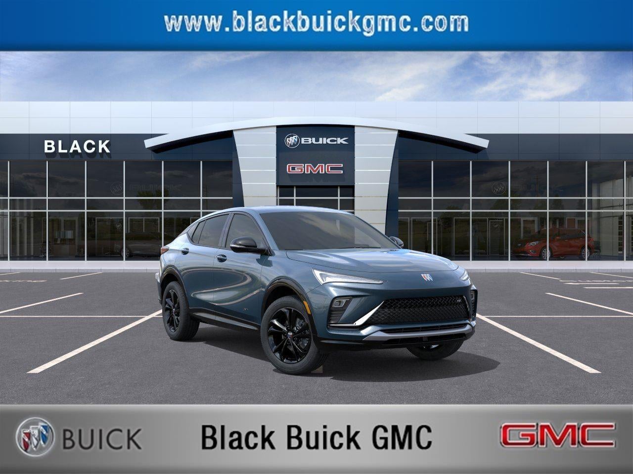 2026 Buick Envista Sport Touring in Ocean Blue Metallic — front three-quarter view