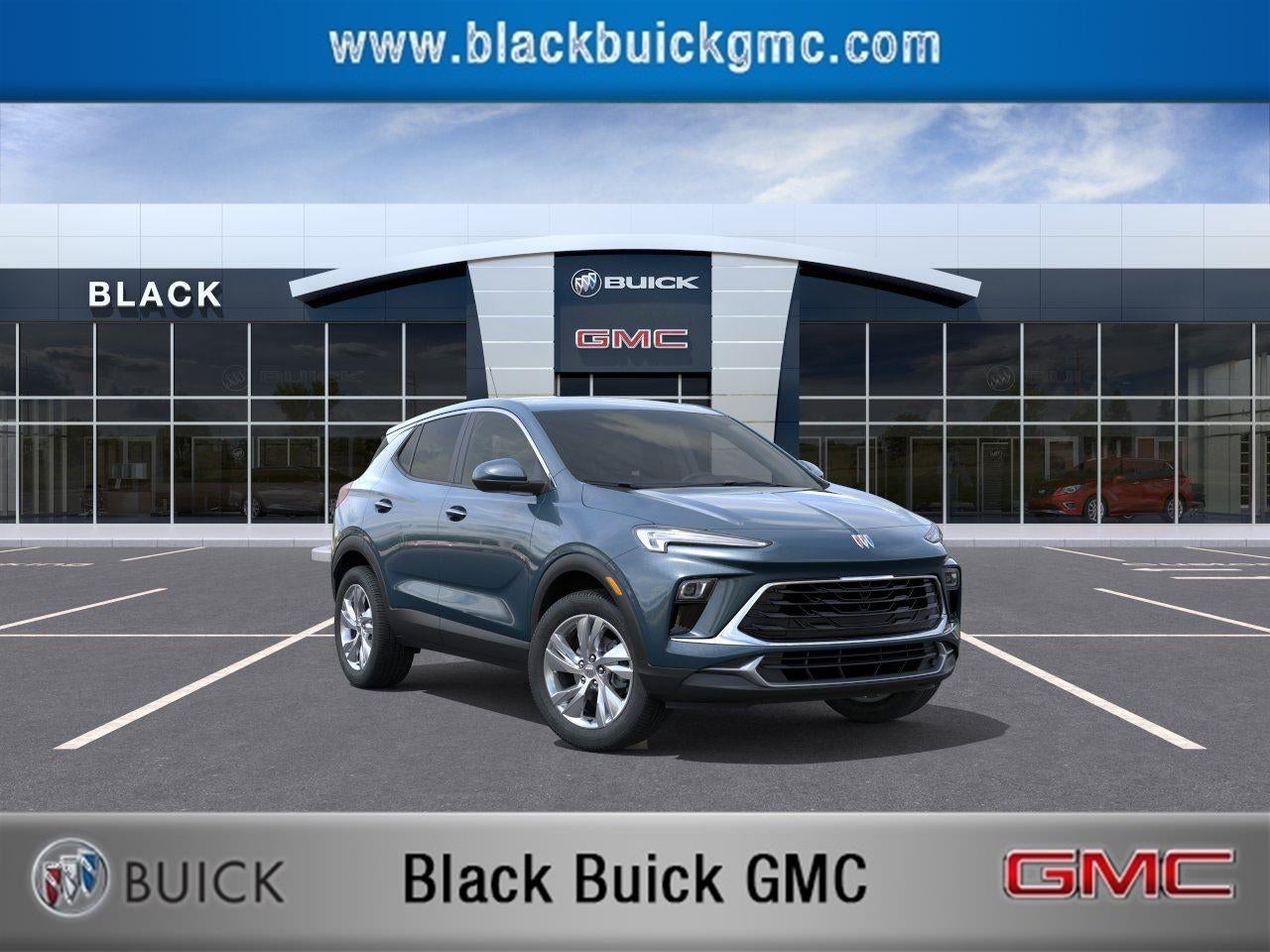 2026 Buick Encore GX Preferred in Ocean Blue Metallic — front three-quarter view