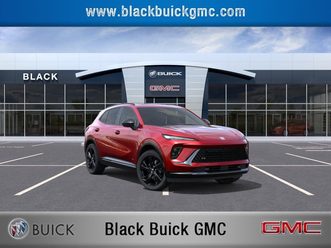 2026 Buick Envision Sport Touring in Brilliant Red — front three-quarter view