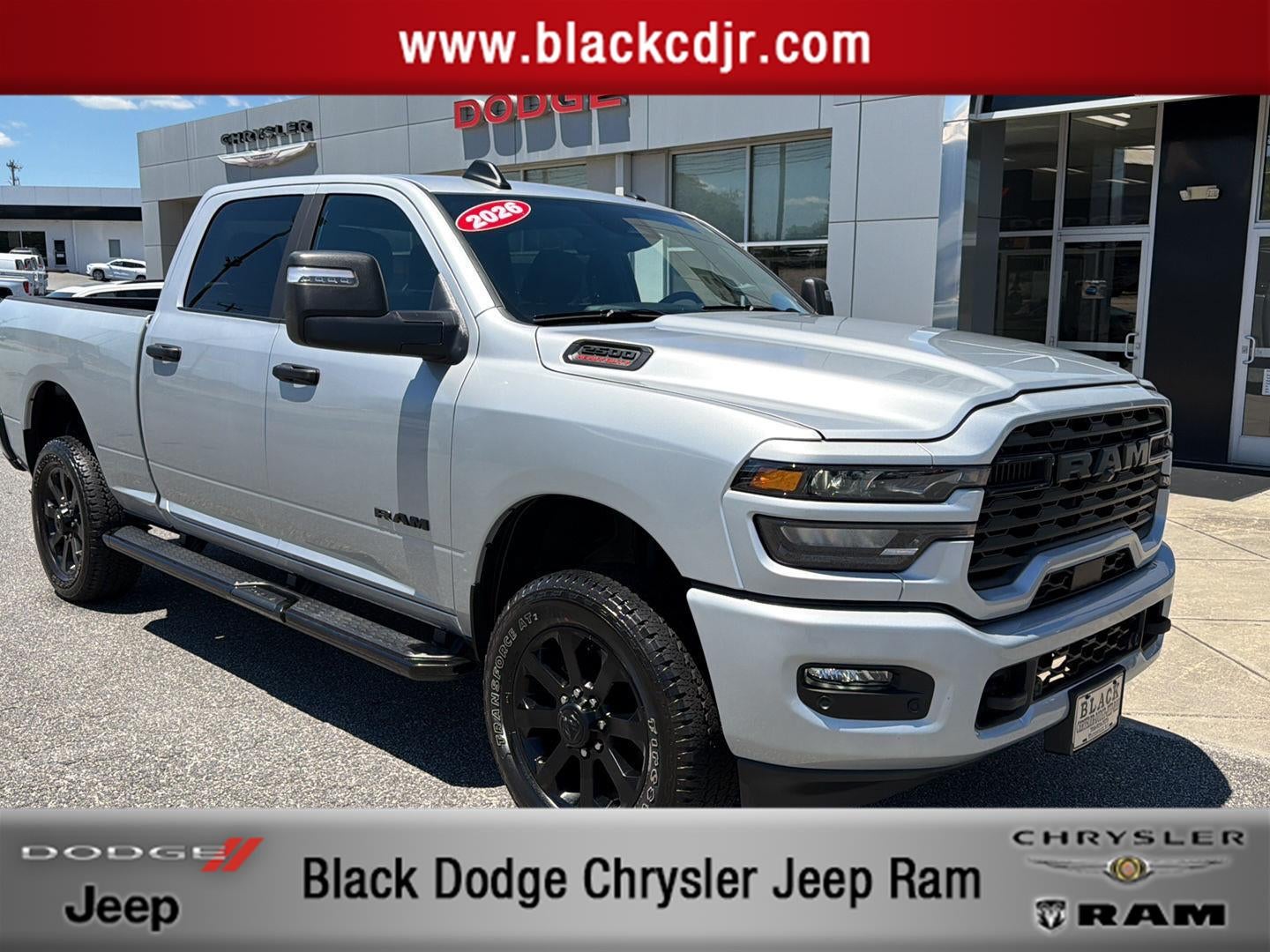 2026 RAM 2500 Big Horn Crew Cab 4x4 6'4' Box in Silver Zynith — front three-quarter view